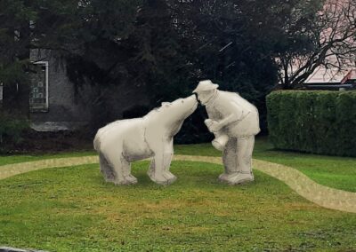Vizualizace Sousoší Havlase Pavlaty s medvědem, Spolek městečko na dlani